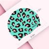 Marsolly Silicone Swim Cap for Women, Waterproof Long Hair Swimming Caps with Leopard Printed (Green) view 2