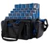 Evolution Outdoor Drift Series Topless Horizontal Tackle Bag  Blue Version 3600 Size, Outdoor Rucksack w/ 5 Fishing Tackle Trays, Padded Handle and Shoulder Strap, Plier Holster, Tackle Carrying Case view 1