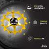 JRC Components Ceramic Derailleur Pulley Wheels | Pair of 14&12T Hybrid Ceramic Bearing - MTB Bike Rear Derailleur Wheels - Gold view 2
