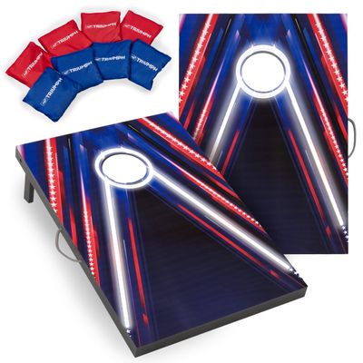 Triumph Sports Triumph LED 2x3 Cornhole Set - Firework Edition