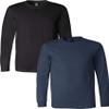 3501-Black/3501CVC-Heather Navy-S-2pk Default Title S view 1