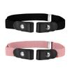 Buyless Fashion Kids Boys Girls No Buckle Adjustable Elastic Dress Stretch Belt Up to 30 Inches 2 Pack - 5098-2-BLK/PNK view 1