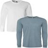 3501-White/3513-Denim Triblend-S-2pk Default Title S view 1