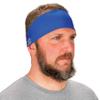 Ergodyne Chill Its 6634 Cooling Headband, Sports Headbands for Men and Women, Moisture Wicking , Blue view 1