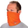 Ergodyne unisex adult 2-layer Cooling Multi-band - Performance Knit Neck Gaiter, Hi-vis Orange, Small Medium US view 1