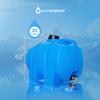 WaterPrepared Portable Water Tank, Plastic Handle & Hose Spigot, 35 Gallon, Blue - Heavy-Duty Beverage and Hydration Dispenser for Outdoor and Camping Trip view 3