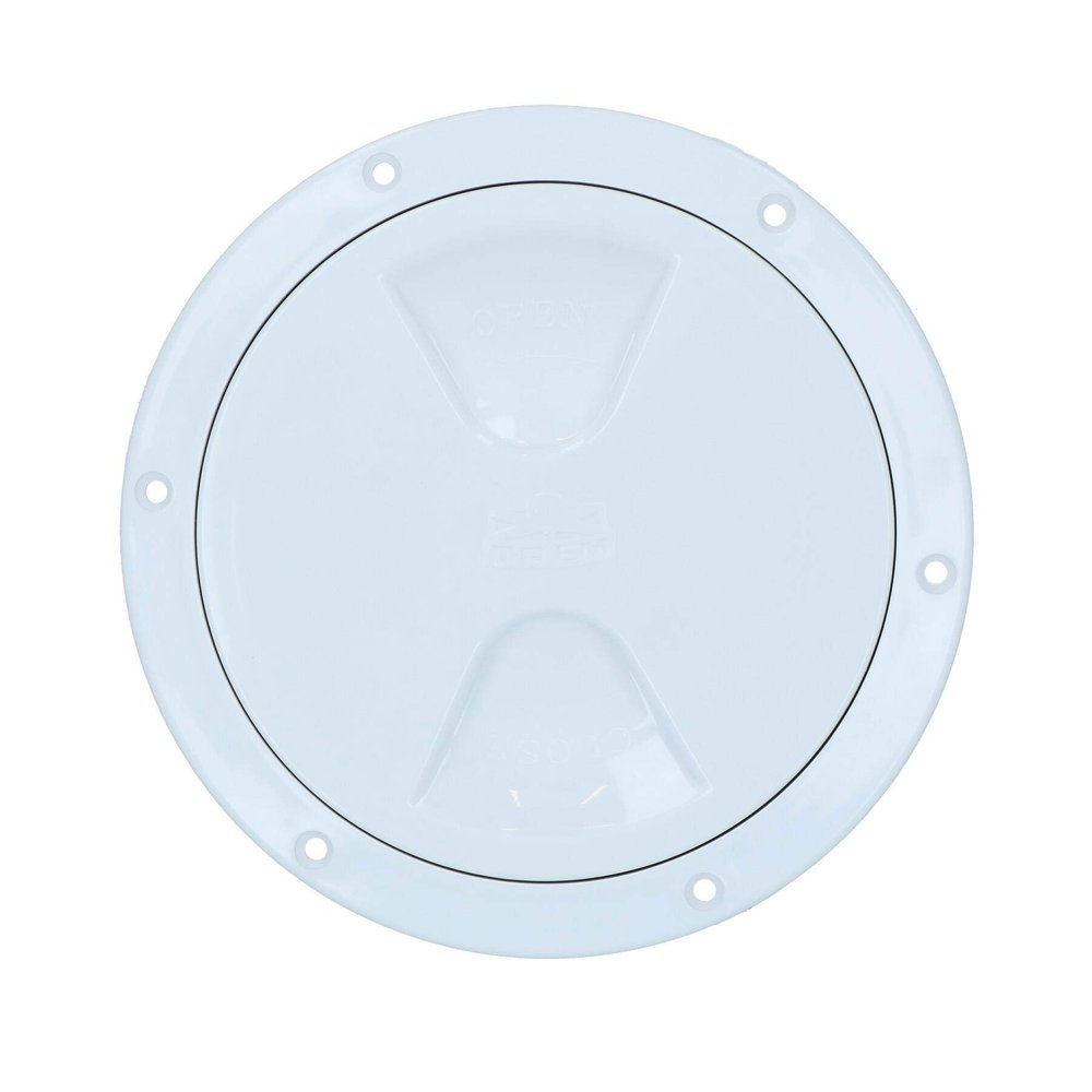 AB Tools 170mm Round Inspection Hatch Waterproof Cover IPX6 White 140mm Cut Out