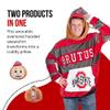 Plushible Wearable Blanket Hoodie Oversized Ohio State University Brutus Sweatshirt Pocket Cozy Gifts for Women Men Girls Boys Snugible Pillow view 2