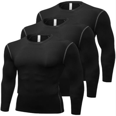 Compression Shirt Men Long Sleeve Thermal Workout Shirts Athletic Basketball Base Layer Undershirts Sports Top