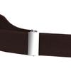 Buyless Fashion Kids Boys Girls No Buckle Adjustable Elastic Dress Stretch Belt Up to 30 Inches 2 Pack - 5098-2-Brown view 3