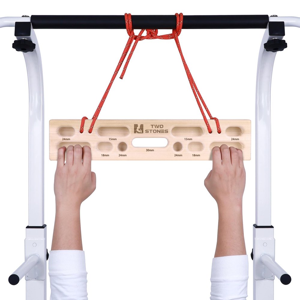 Two Stones Portable Hangboard | Rock Climbing Hangboard | Hang Board for Climbing | Rock Climbing Gifts for Rock Climbers for Climbers | Bouldering Gifts