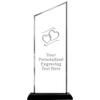 Hearts Acrylics - 14" Incline Skyline Acrylic Award Hearts Presentation Trophy, Engraving Included Prime view 1