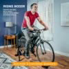 Fluid Bike Trainer Stand  Alpcour Portable Stainless Steel Indoor Trainer w/Fluid Flywheel, Noise Reduction, Progressive Resistance, Dual-Lock System  Stationary Exercise for Road & Mountain Bikes view 2