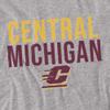 Central Michigan University Official Stacked Unisex Adult T-Shirt, Athletic Heather, 5X-Large view 2