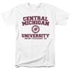 Central Michigan University Official Circle Logo Unisex Adult T-Shirt, White, 5X-Large view 1