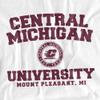 Central Michigan University Official Circle Logo Unisex Adult T-Shirt, White, 5X-Large view 2