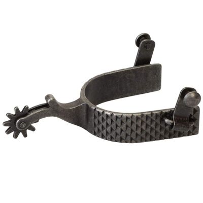 Weaver Leather unisex adult Spurs, Black Rasp, Mens US