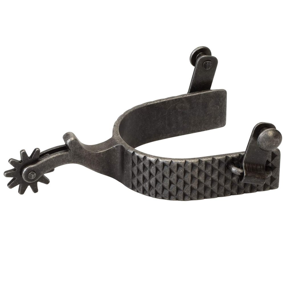 Weaver Leather unisex adult Spurs, Black Rasp, Mens US