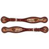Turquoise Cross Coco Feather Men's Spur Straps view 1