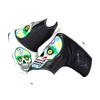 CMC Design Custom Sugar Skull with Web Embroidered Golf Blade Head Cover - Beautiful Design Elements Include Applique and Embossing - Great Fit for Any Club as Golf Head Covers or as Iron Headcovers view 1