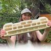TWO STONES Wooden Hangboard Rock Climbing Pull Up Bar Designed Training for Climbing, Wooden Fingerboard Climbing Training Board for Building Core Strength and Endurance (CJ-HB2049) view 2