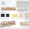 TWO STONES Wooden Hangboard Rock Climbing Pull Up Bar Designed Training for Climbing, Wooden Fingerboard Climbing Training Board for Building Core Strength and Endurance (CJ-HB2049) view 3