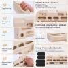 TWO STONES Wooden Hangboard Rock Climbing Pull Up Bar Designed Training for Climbing, Wooden Fingerboard Climbing Training Board for Building Core Strength and Endurance (CJ-HB2049) view 4