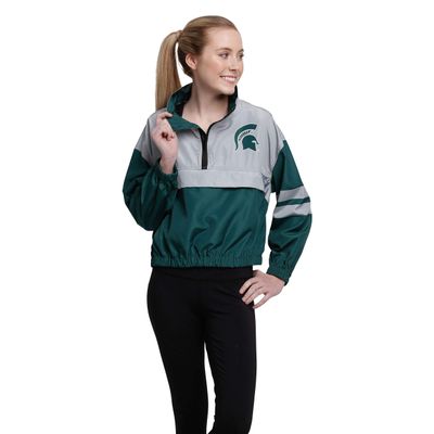 FOCO Michigan State Spartans Womens Winning Play Windbreaker