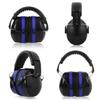 YINSHOME Shooting Ear Protection Earmuffs, Gun Safety Glasses, Earplugs, Protective Case,BLACK+BLUE view 4