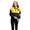 FOCO Michigan Wolverines Womens Winning Play Windbreaker view 1