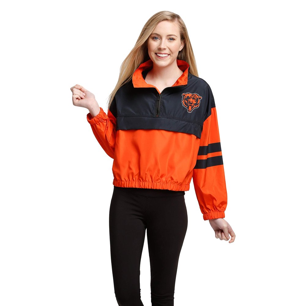 FOCO Chicago Bears Womens Winning Play Windbreaker