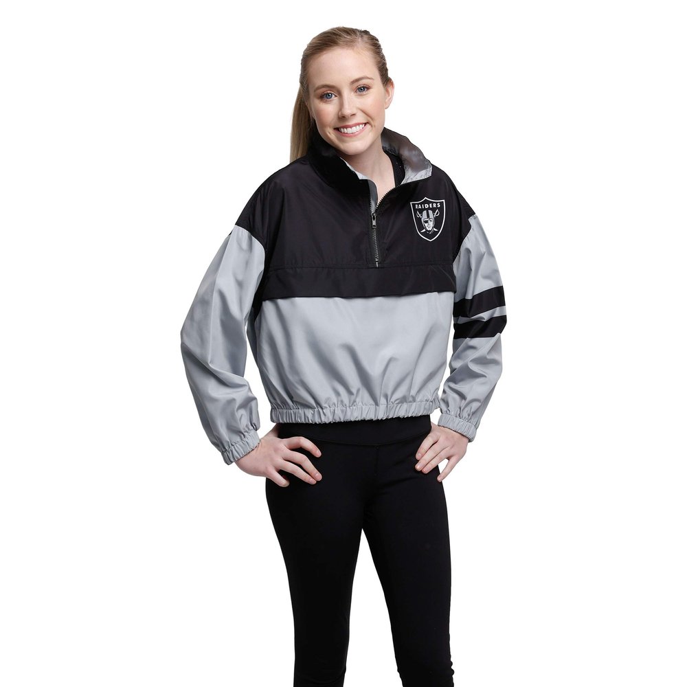 FOCO Las Vegas Raiders Womens Winning Play Windbreaker