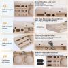 TWO STONES Rock Climbing Hangboard Doorway Mount | Hangboard Rock Climbing Fingerboard | Hang Board for Climbing | Rock Climbing Holds | Rock Climbing Gifts for Rock Climbers | Bouldering Gifts view 3