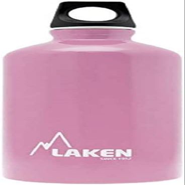 Laken Futura Aluminum Water Bottle - Narrow Mouth, Screw Cap with Loop - Leak-Proof, BPA Free, Made in Spain - 20oz, Pink