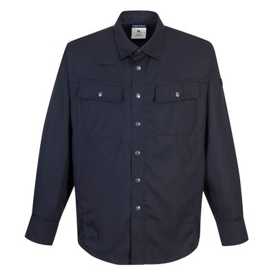 Portwest Ripstop Shirt Long Sleeved, Color: Dark Navy, Size: L, S130DNRL