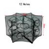 6/12 Holes Nylon Fishing Net, Automatic Shrimp Cage Foldable Crab Fish Trap Cast(12 Holes) view 3