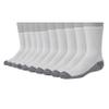 Hanes Ultimate boys Crew, 10-pack crew socks, White, Large US view 1
