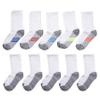 Hanes Ultimate boys Crew, 10-pack crew socks, White, Large US view 3