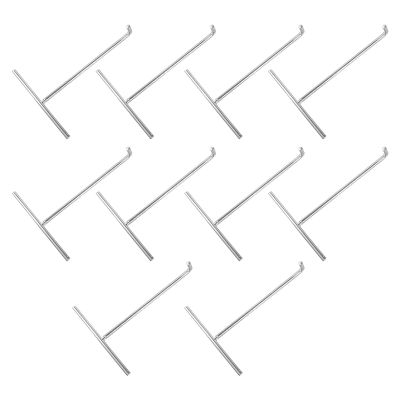 BESPORTBLE 10 Pcs Snap Hook Premium T-Hook Stainless Steel t Hook Spring Hook Trampoline Spring Tool Kit Hand Tool for Trampoline Replacement Trampoline Galvanized Steel Wire Puller Adjust