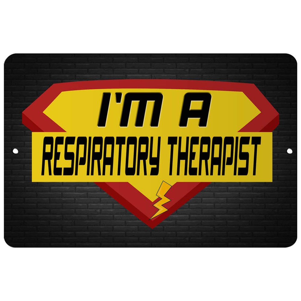 Makoroni - I'm A Respiratory Therapist Career - 12"x18" Aluminum Novelty Fun Street Sign, DesD46