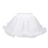 Aislor Girls Kids 3 Layers Organza Petticoat Underskirt Wedding Princess Pageant Dance Dress White 5-6 view 1