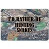 Makoroni - I'd Rather BE Hunting Snakes Hunt Hunter Hunting - 8"x12" Aluminum Novelty Fun Street Sign, DesC6 view 1