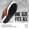 K1 Mid-Sole Ice Cleats - Rotatable Traction Aids For Flat Shoes - Indoor/Outdoor, Climbing, Driving - Slim Profile - Orange view 4
