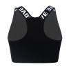 Moily Big Girls Racer Back Padded Sports Bra Gymnastics/Dance.Yoga Athletic Crop Top 2 Pack Underwear V Neck Black 3-4 view 1