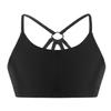 vastwit Juniors Girls Spaghetti Shoulder Straps Training Bras Pure Color Athletic Camisoles Dancing Running Clothes Black 6 view 1