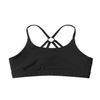 vastwit Juniors Girls Spaghetti Shoulder Straps Training Bras Pure Color Athletic Camisoles Dancing Running Clothes Black 6 view 3