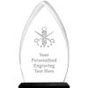 Barber Acrylics - 9.25" Gateway Skyline Acrylic Award Barber Presentation Trophy, Engraving Includedprime view 1