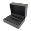 1 Qty - Charcoal Grey Mesh Watch (Pillow) Jewelry Box w/ Black Leatherette Interior and Inset Top view 3