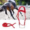 Adjustable Horse Bridle with Rein Red Harness Headstall with Soft Cushion view 4