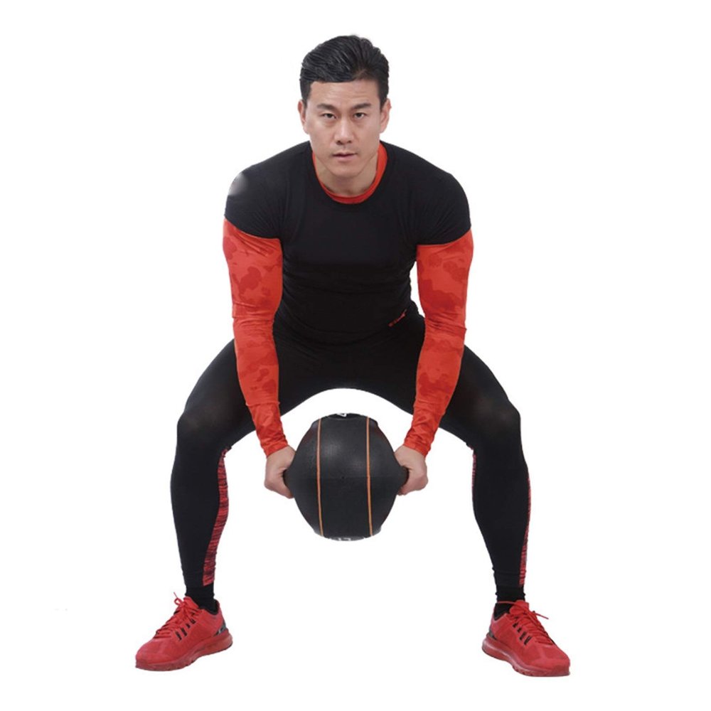 Medicine Balls Binaural Rubber Medicine Ball, Home Gym Core Training Aerobics Elastic Fitness Ball, 3kg/4kg/5kg/6kg/8kg/10kg (Size : 3kg/6.6lb)
